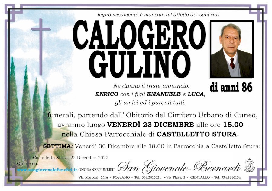 Manifesto di CALOGERO GULINO