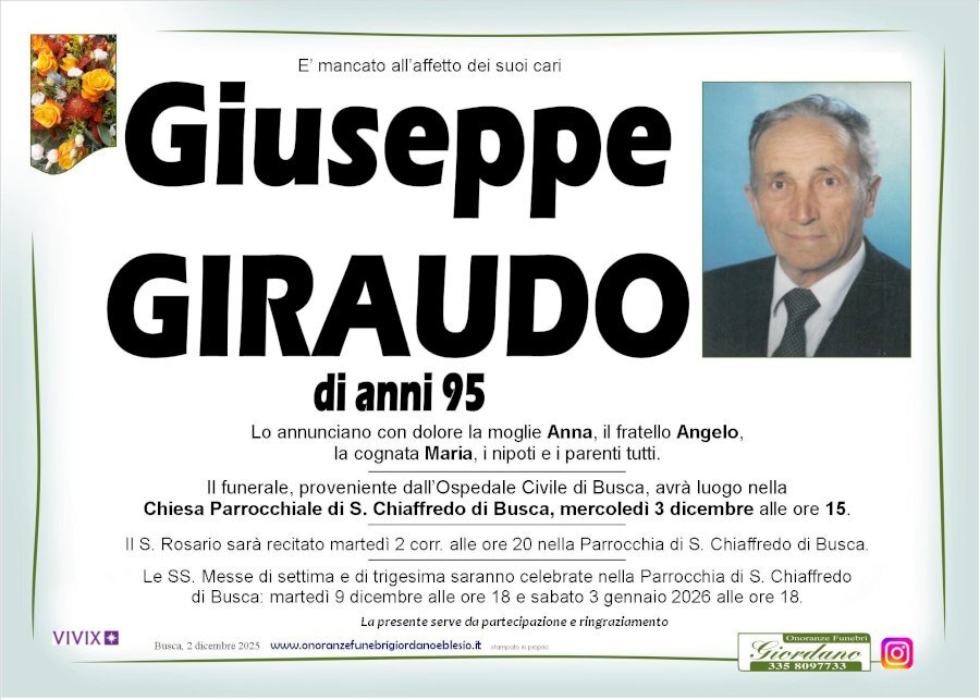 Manifesto di GIUSEPPE GIRAUDO