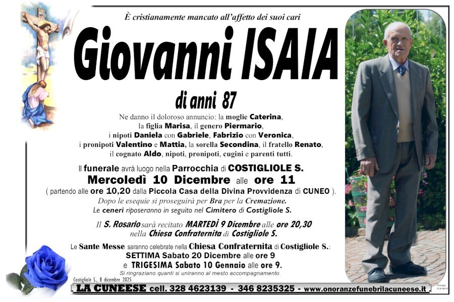 Manifesto di GIOVANNI ISAIA