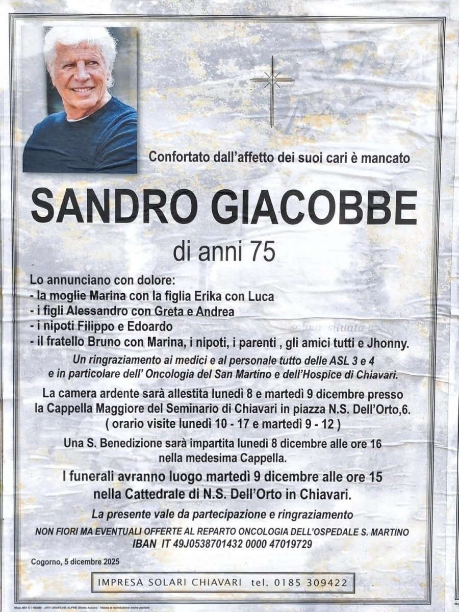 Manifesto di SANDRO GIACOBBE