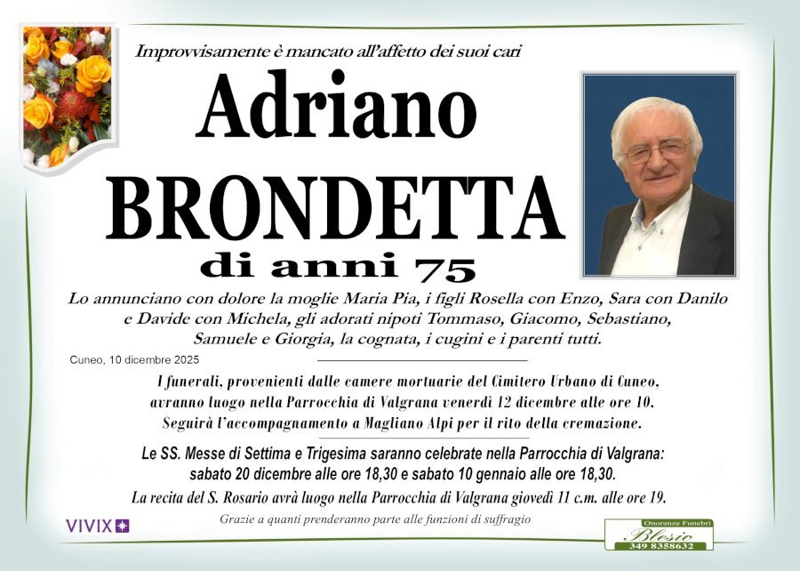 Manifesto di ADRIANO BRONDETTA
