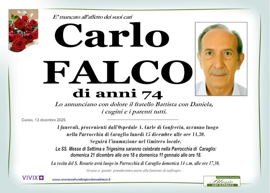 Manifesto di CARLO FALCO