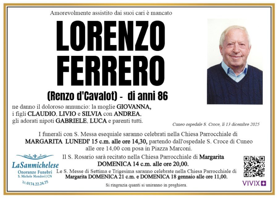 Manifesto di LORENZO FERRERO