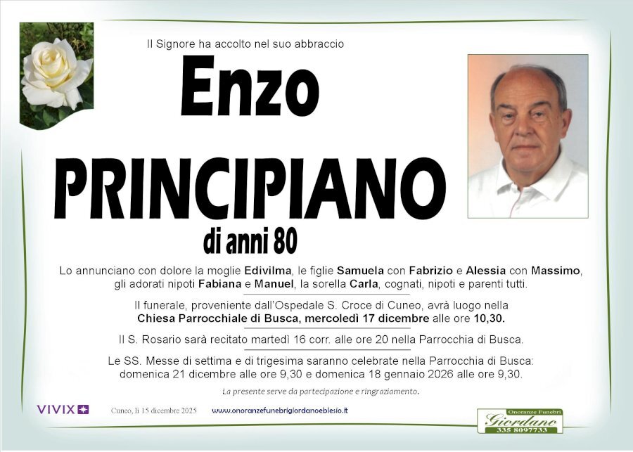 Manifesto di ENZO PRICIPIANO