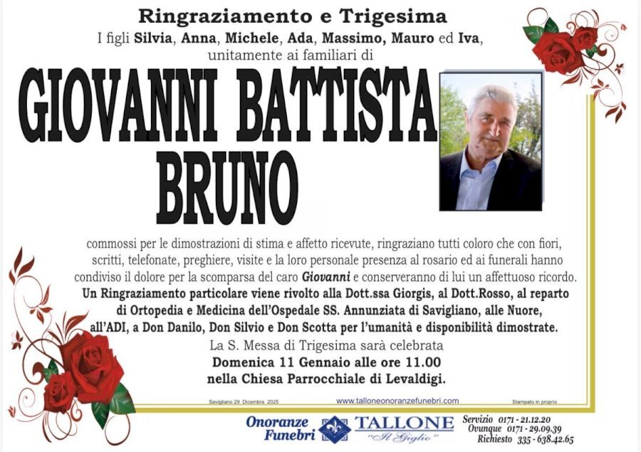 Manifesto di GIOVANNI BATTISTA BRUNO