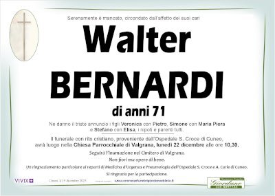 WALTER BERNARDI