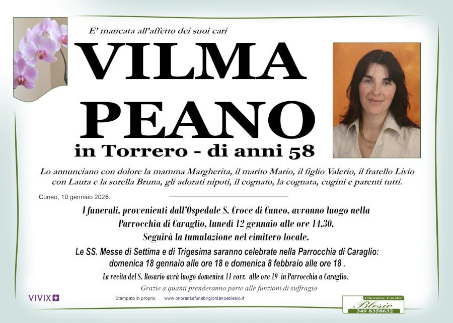 Manifesto di VILMA PEANO in TORRERO