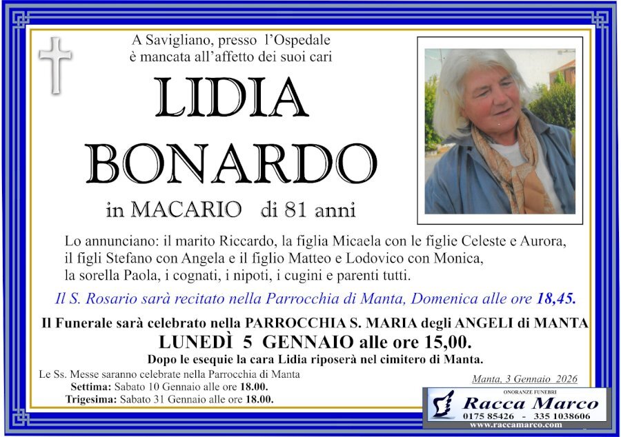 Manifesto di LIDIA BONARDO
