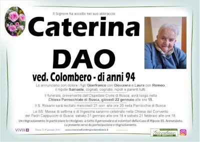 CATERINA DAO ved. COLOMBERO