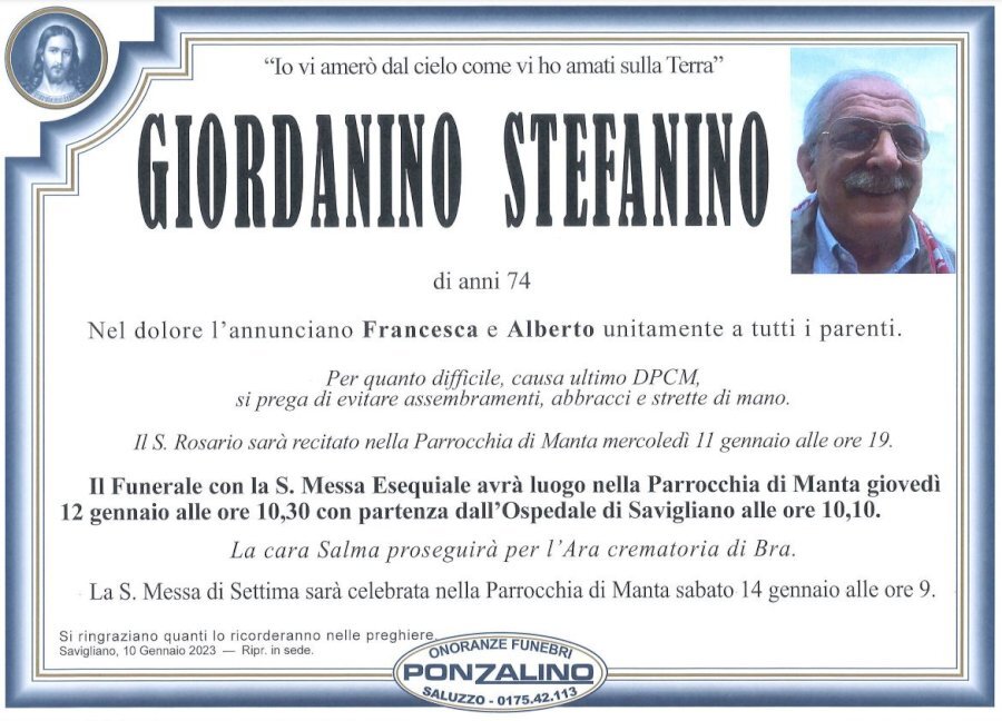 Manifesto di STEFANINO GIORDANINO