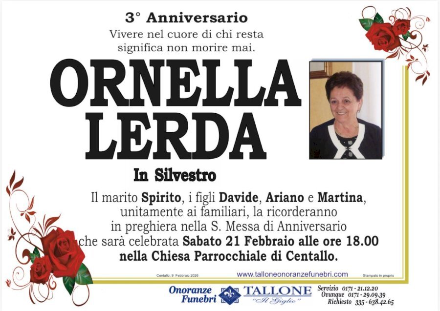 Manifesto di ORNELLA LERDA "NELLA" in SILVESTRO