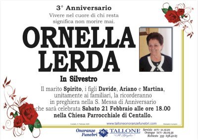 ORNELLA LERDA "NELLA" in SILVESTRO