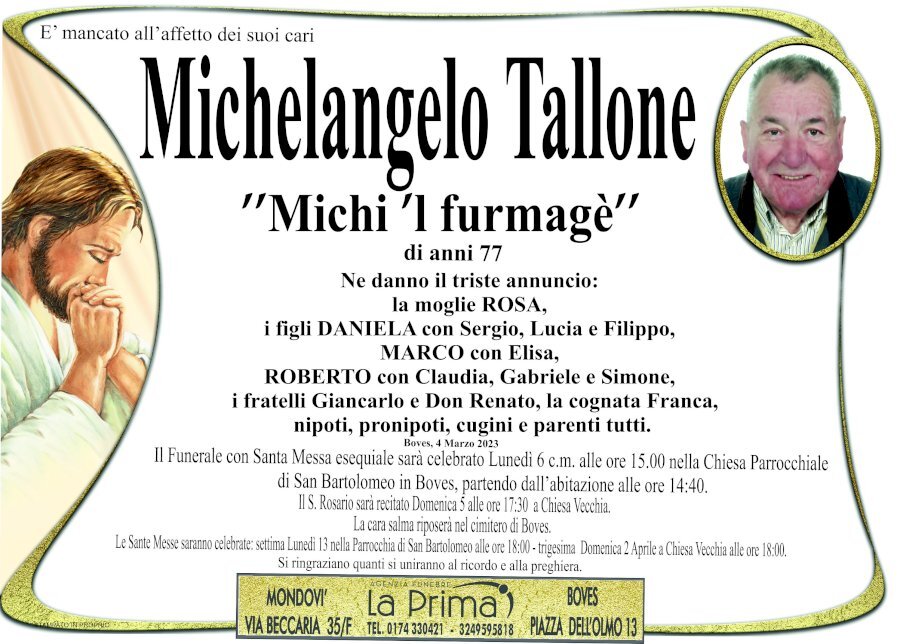 Manifesto di MICHELANGELO TALLONE