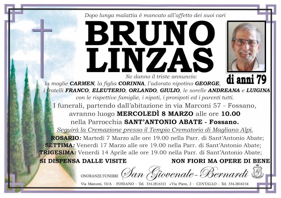 Manifesto di BRUNO LINZAS