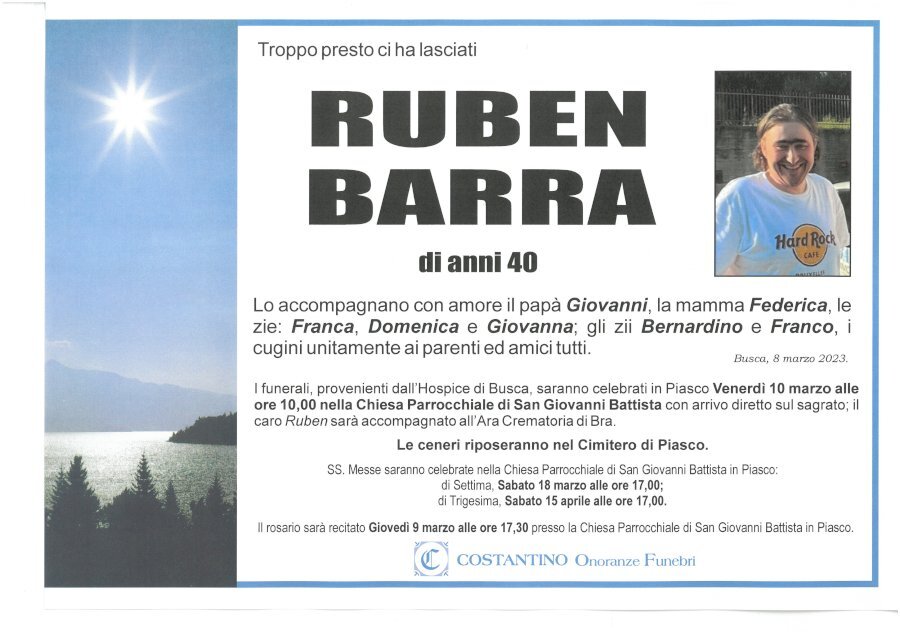 Manifesto di RUBEN BARRA