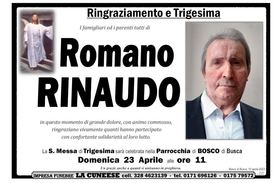 Manifesto di ROMANO RINAUDO