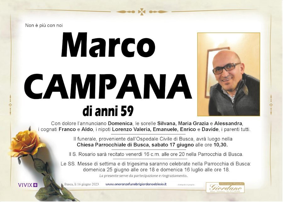 Manifesto di MARCO CAMPANA
