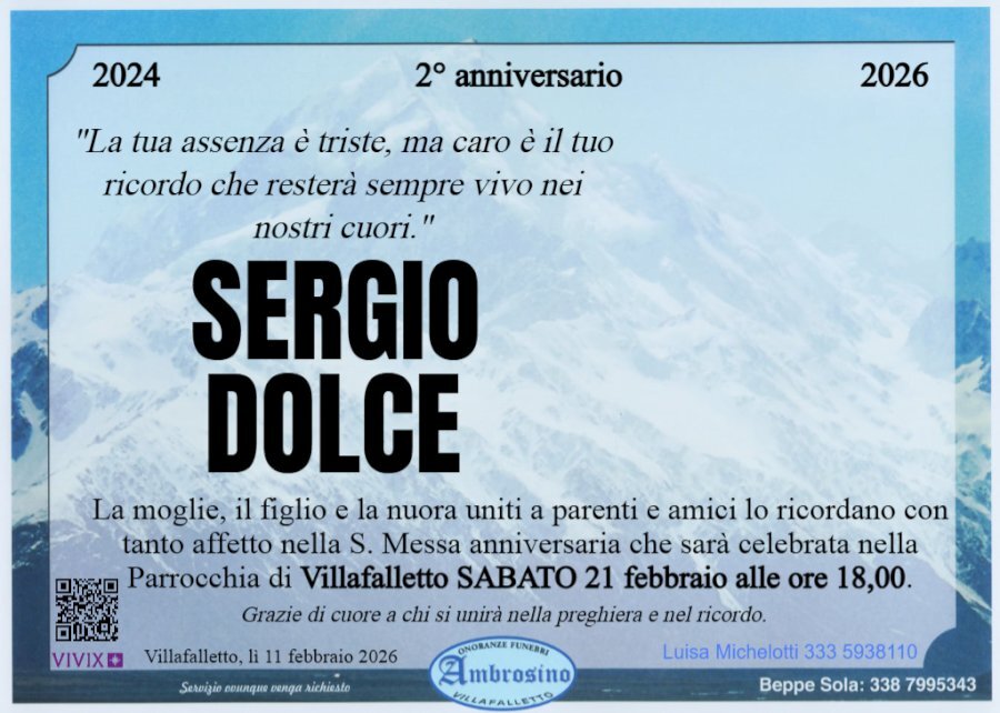 Manifesto di SERGIO DOLCE