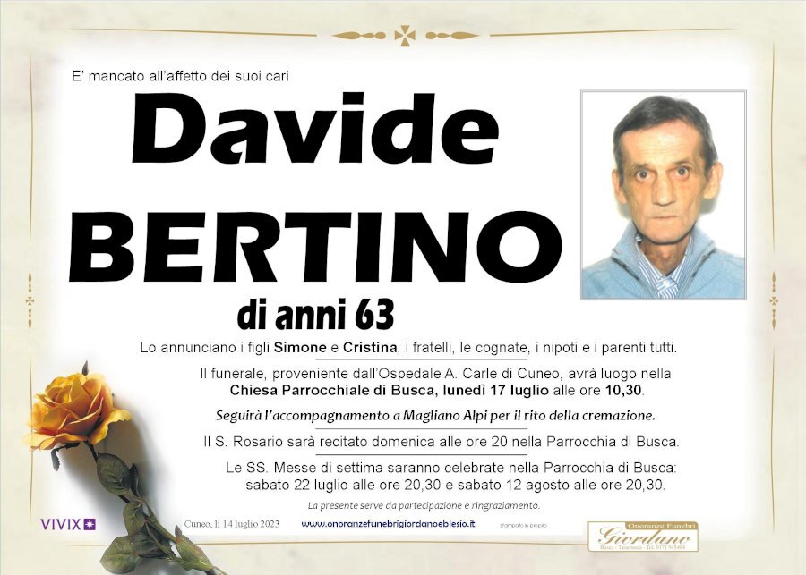 Manifesto di DAVIDE BERTINO