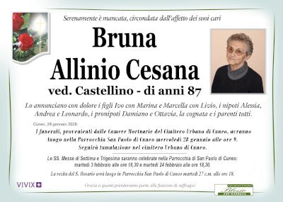 BRUNA ALLINIO CESANA ved. CASTELLINO