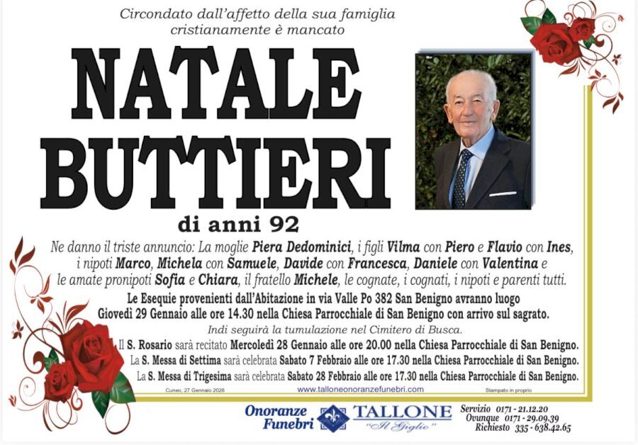 Manifesto di NATALE BUTTIERI