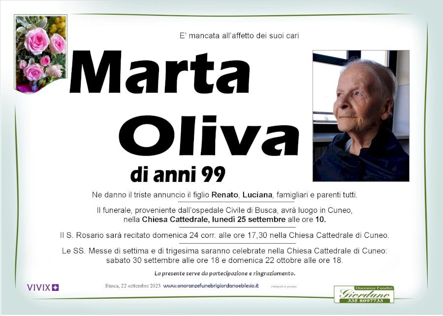 Manifesto di MARTA OLIVA