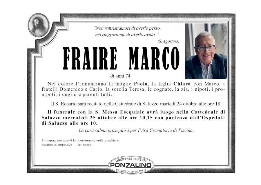 Manifesto di MARCO FRAIRE