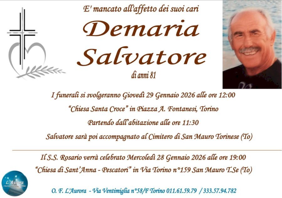 Manifesto di SALVATORE DEMARIA