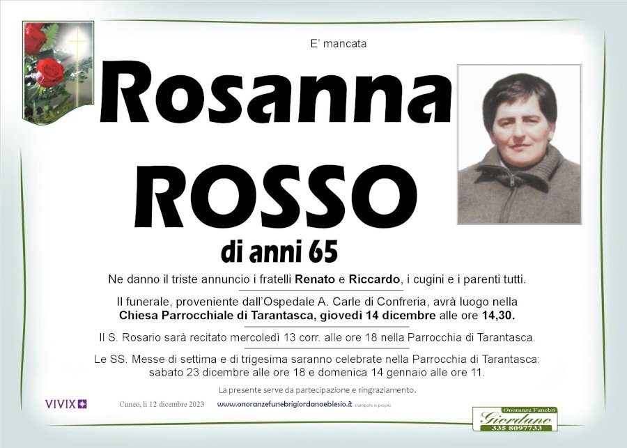 Manifesto di ROSANNA ROSSO