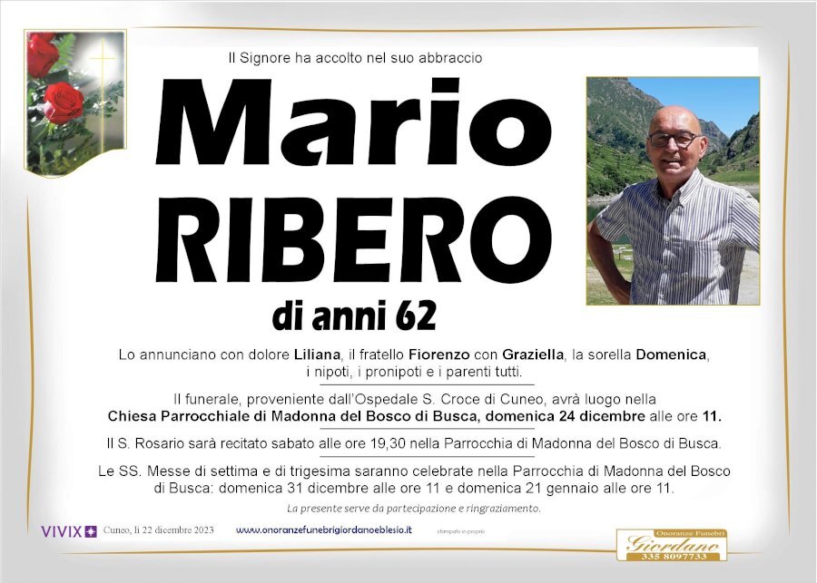 Manifesto di MARIO RIBERO