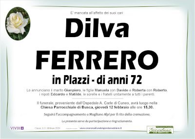 DILVA FERRERO in PLAZZI