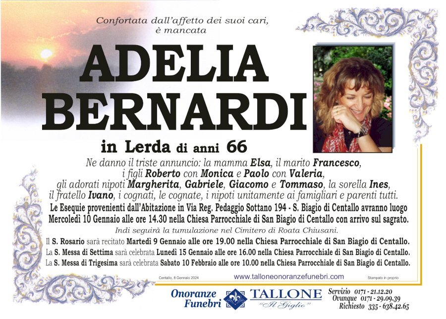 Manifesto di ADELIA BERNARDI in LERDA