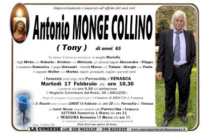 ANTONIO MONGE COLLINO "TONY"