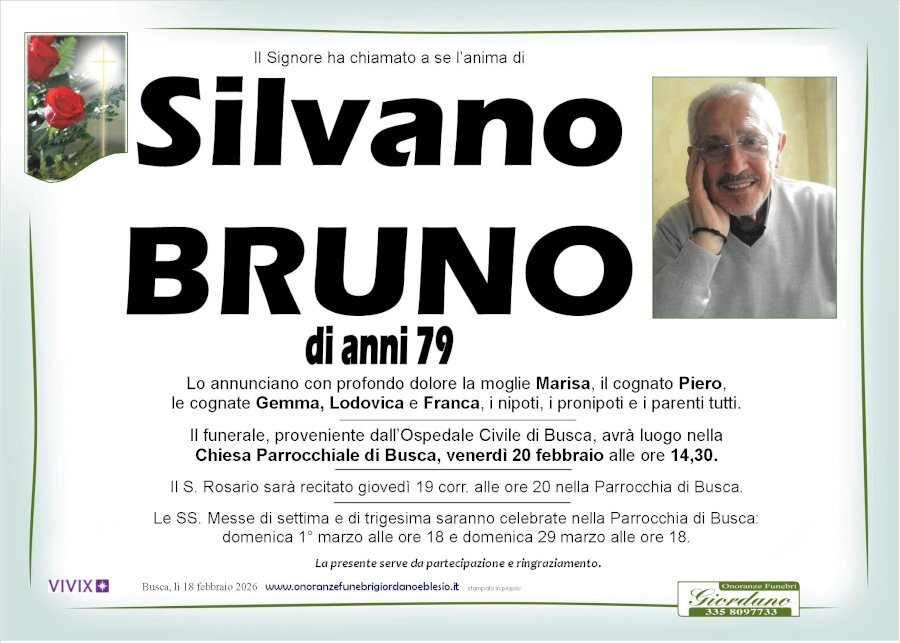 Manifesto di SILVANO BRUNO