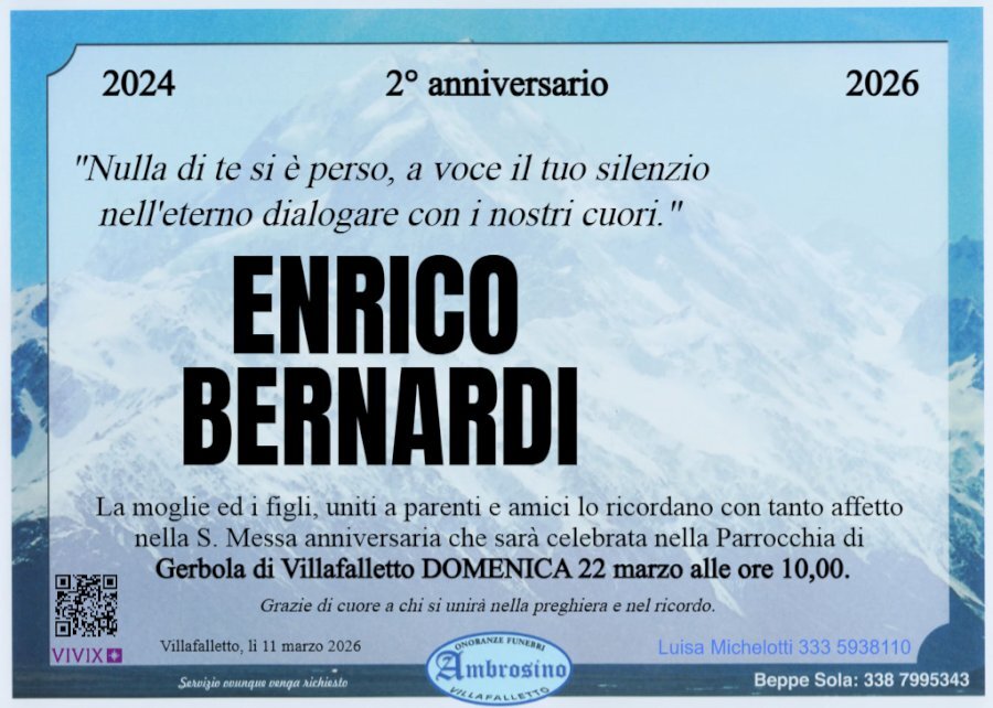 Manifesto di ENRICO BERNARDI