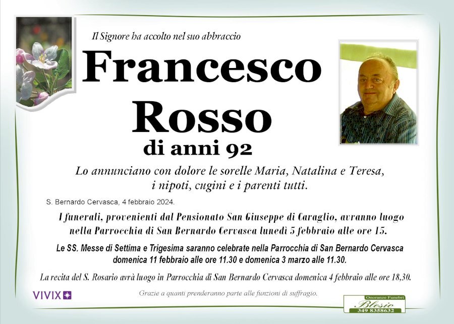 Manifesto di FRANCESCO ROSSO