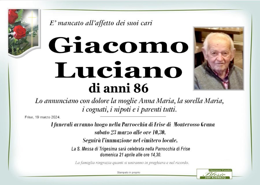 Manifesto di GIACOMO LUCIANO