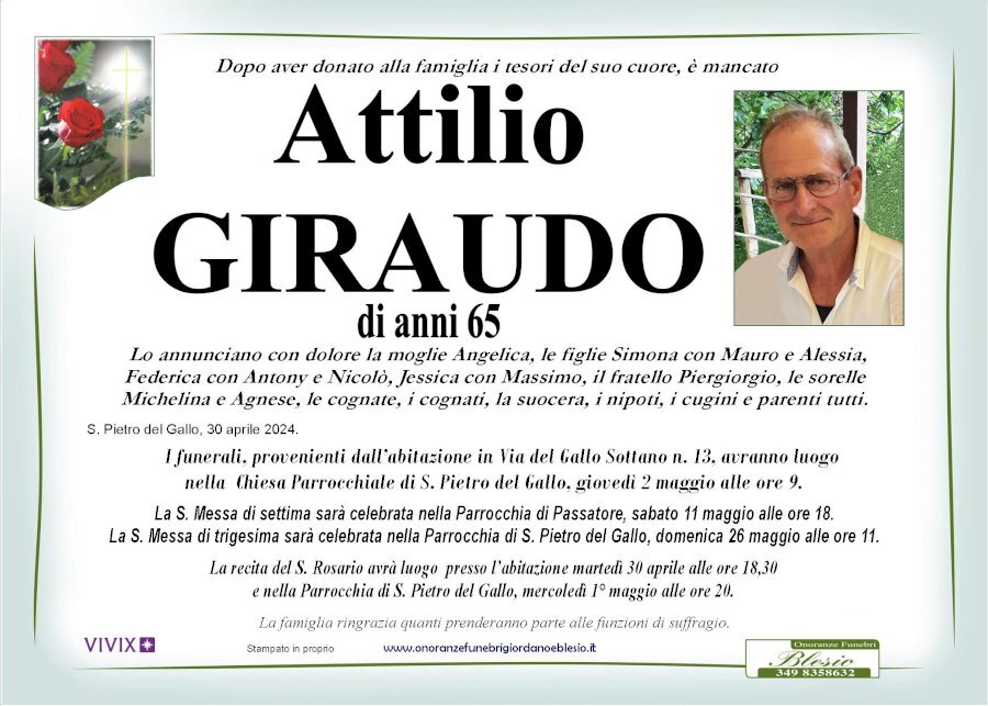 Manifesto di ATTILIO GIRAUDO