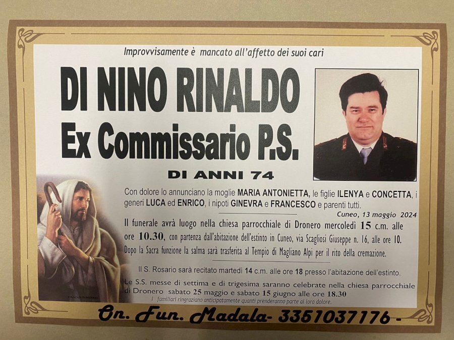 Manifesto di RINALDO DI NINO 