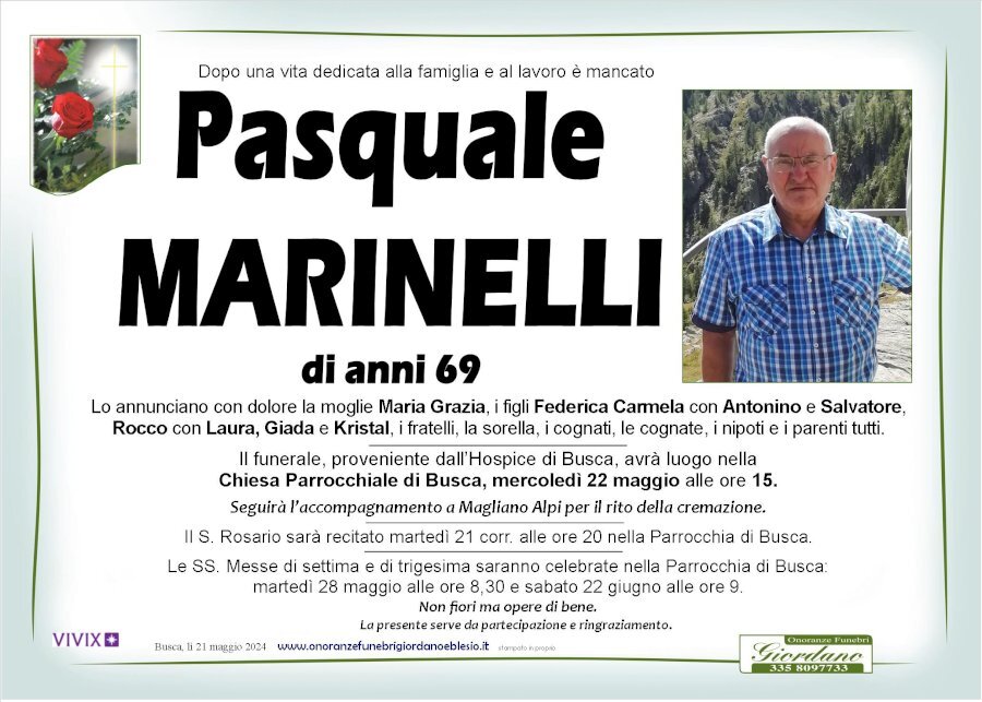 Manifesto di PASQUALE MARINELLI