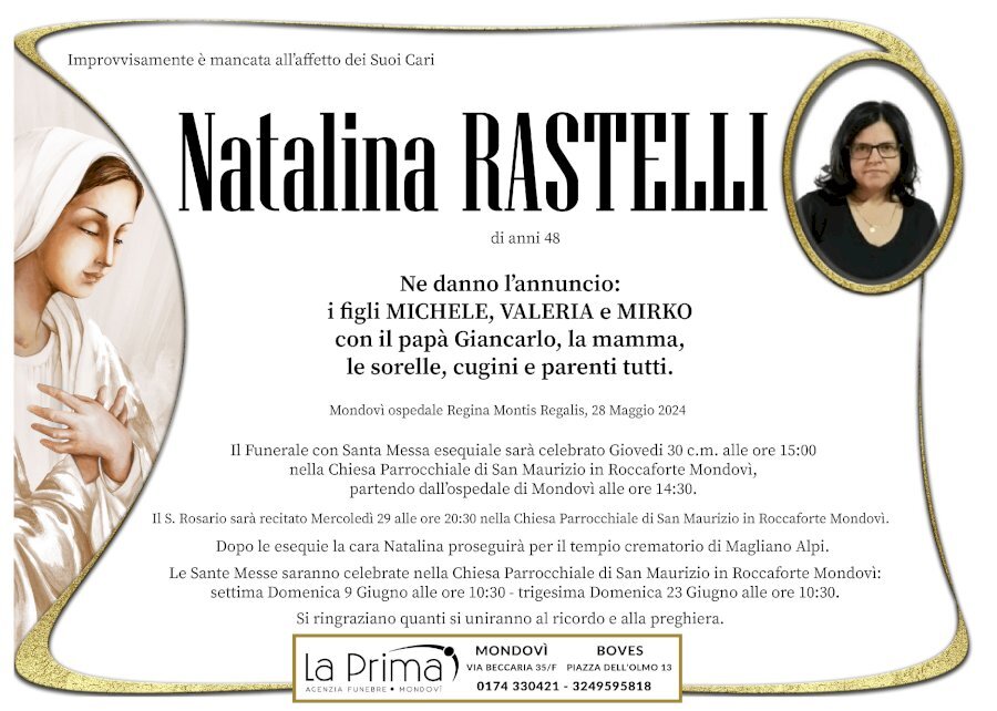 Manifesto di NATALINA RASTELLI