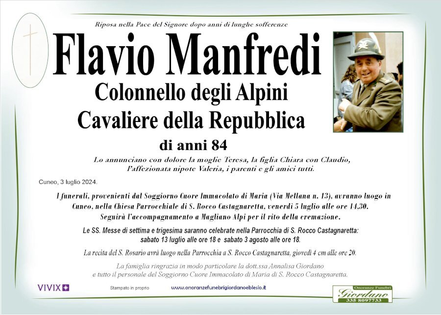 Manifesto di FLAVIO MANFREDI