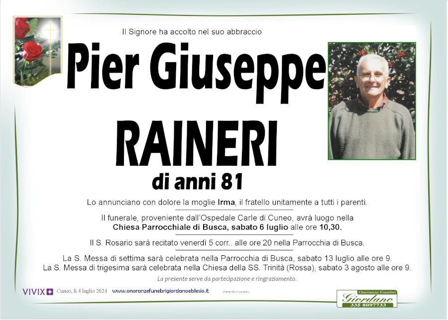 Manifesto di PIER GIUSEPPE RAINERI