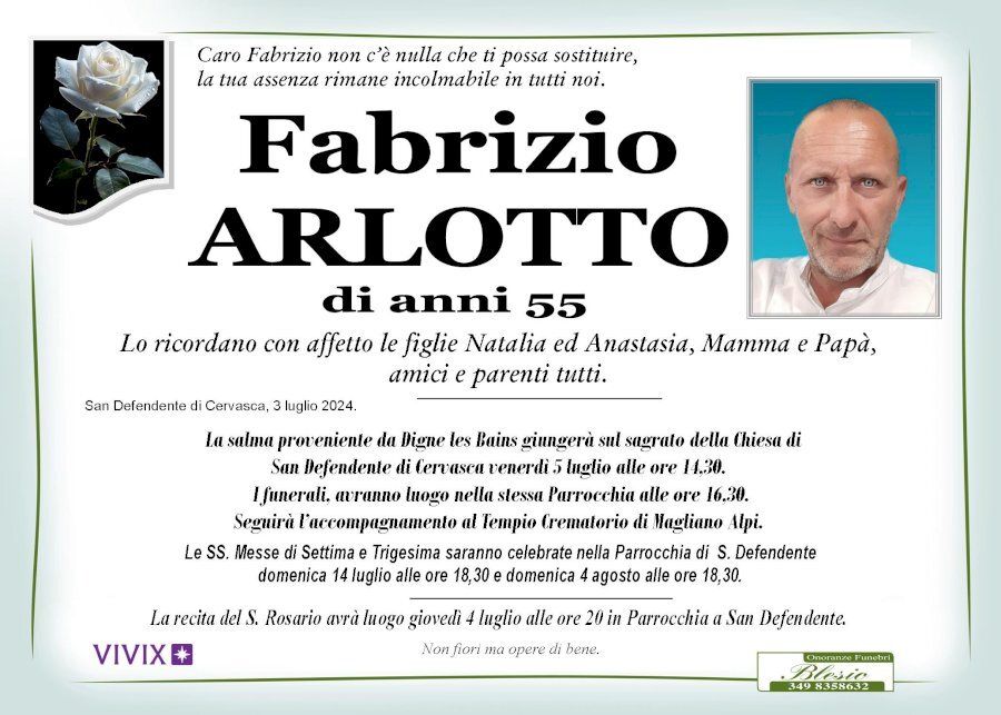 Manifesto di FABRIZIO ARLOTTO