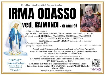 IRMA ODASSO ved. RAIMONDI