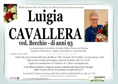 LUIGIA CAVALLERA ved. BECCHIO