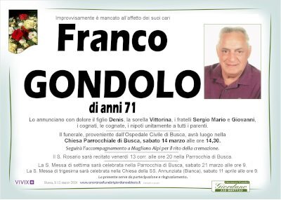 FRANCO GONDOLO