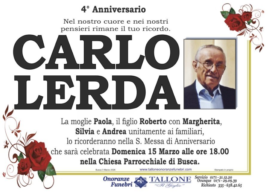 Manifesto di CARLO LERDA