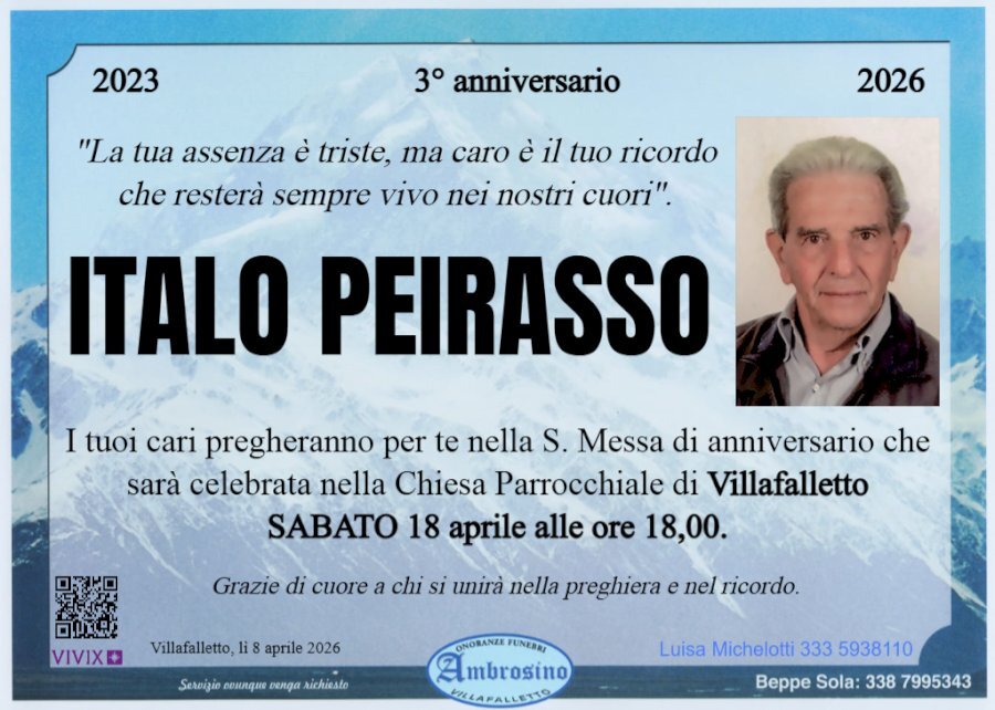 Manifesto di ITALO PEIRASSO