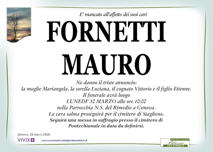 Manifesto di MAURO FORNETTI
